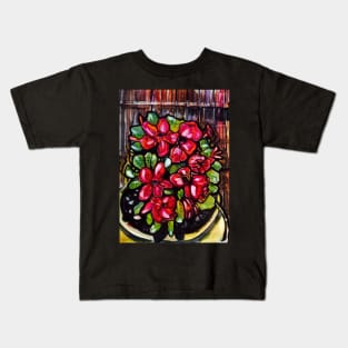 desert roses/fence, Kids T-Shirt